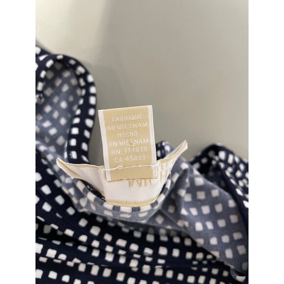 Michael Michael Kors Shift Dress Size Small Long Sleeve Geometric Black White - Picture 5 of 11